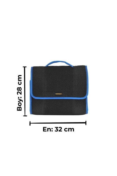Mini Araç Bagaj Çantası Araba Bagaj Organizer Bagaj Düzenleyici Çanta Oto Bagaj Düzenleyici Mavi ürün görseli 1