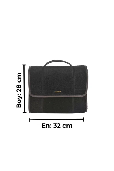 Mini Araç Bagaj Çantası Araba Bagaj Organizer Bagaj Düzenleyici Çanta Oto Bagaj Düzenleyici Gri ürün görseli 1