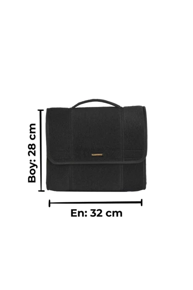 Mini Araç Bagaj Çantası Araba Bagaj Organizer Bagaj Düzenleyici Çanta Oto Bagaj Düzenleyici Siyah ürün görseli 1