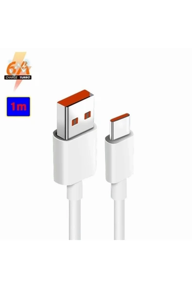Day Orjinal Xiaomi Poco F3 / Poco X3 Pro / Poco X3 Nfc Type C 6a Turbo Charge 66w Data Cable ürün görseli 1