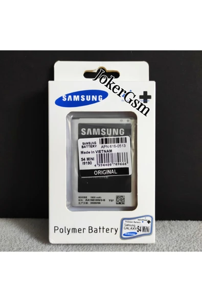 KDR Samsung Galaxy S4 Mini I9190 Uyumlu Batarya Pil (joker Gsm) ürün görseli 1