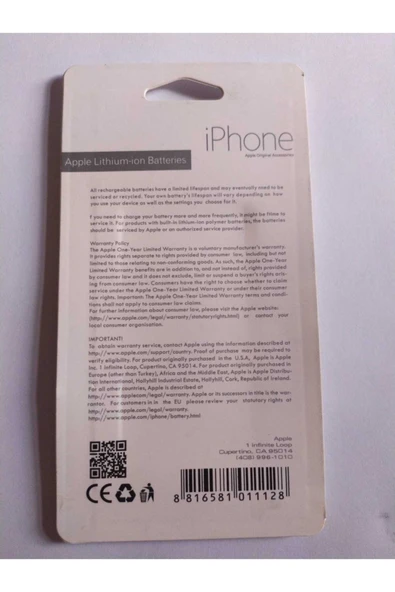 Güven ticaret Iphone 5s Batarya 1560 Mah - Resim 2
