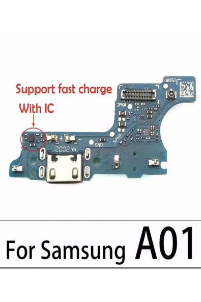 ucuzmi Samsung A01 Mikrofonlu Şarj Soketi Bordu Anten Soketi Tak Çalıştır Iç Aksam Teknik Servis Ürünü ürün görseli 1