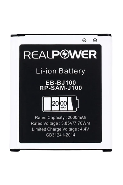 realpower Samsung Galaxy J1 J100 Batarya Pil 2000mah Eb-bj100bbe Rp-sam-j100 Ithalatçı Garantili ürün görseli 1