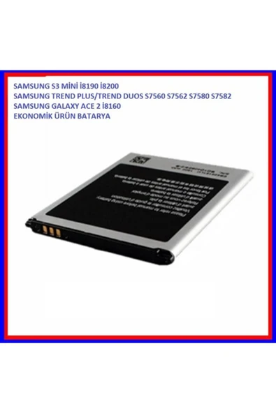 TEKNOCEPNET Samsung Galaxy Ace 2 Batarya I8160 - Resim 2