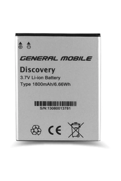 General Mobile Discovery E3 Orjinal Batarya 1800 mAh - Resim 2