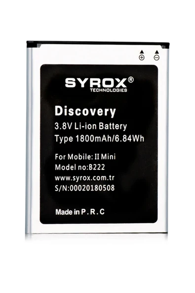Syrox General Mobile Discovery 2 Mini Batarya 1800 Mah B222 ürün görseli 1