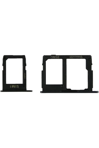 ENALP SAMSUNG J7 PRİME -J5 PRİME uyumlu SİM KART TEPSİSİ ÇEKMECESİ YUVASI SETİ (SİYAH ) ürün görseli 1