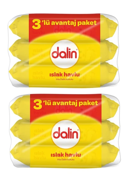 Dalin Islak Havlu 2 X 3'Lü Avantaj Paket 336 Yaprak ürün görseli 1