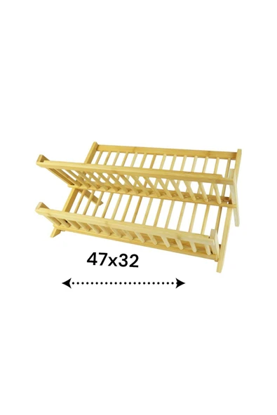 Bambu 47x32 Katlanabilir Bulaşıklık Tabaklık  700593 - Resim 4