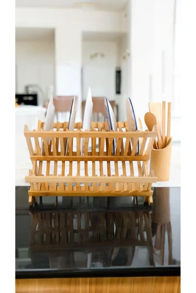 Bambu 47x32 Katlanabilir Bulaşıklık Tabaklık  700593 - Resim 3