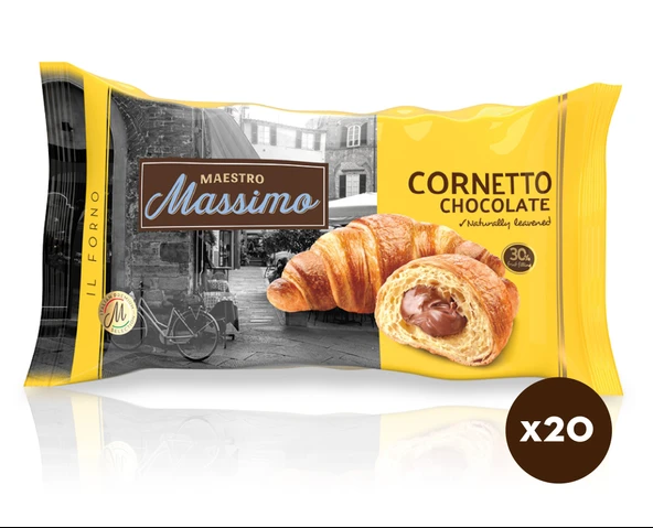 Cornetto Chocolate (Kruvasan Çikolatalı) 45 Gram 20 Adet (1 Kutu) ürün görseli 1