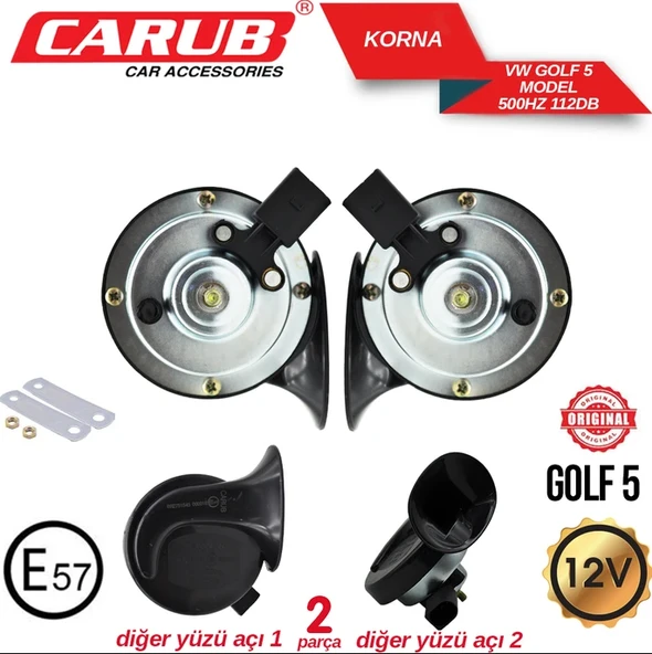 Korna 12V 2Li Orj. Md WV Golf-5 New / C5 ürün görseli 1