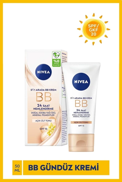 NIVEA 5'İ 1 ARADA BB KREM AÇIK TON 50 ML - Resim 3