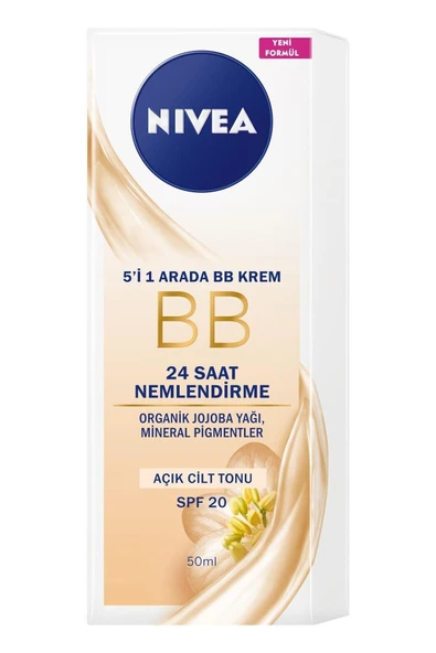 NIVEA 5'İ 1 ARADA BB KREM AÇIK TON 50 ML ürün görseli 1