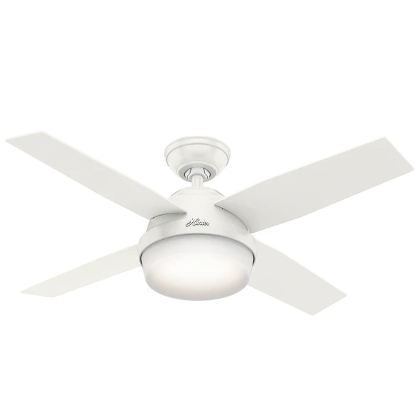 Hunter Vantilatör - Dante Taze Beyaz - 112 Cm. Aydınlatmalı Uzaktan Kumandalı Tavan Vantilatörü ürün görseli 1