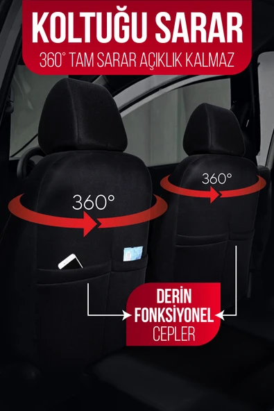 Ecoline Serisi Universal Oto Koltuk Kılıfı - Resim 4