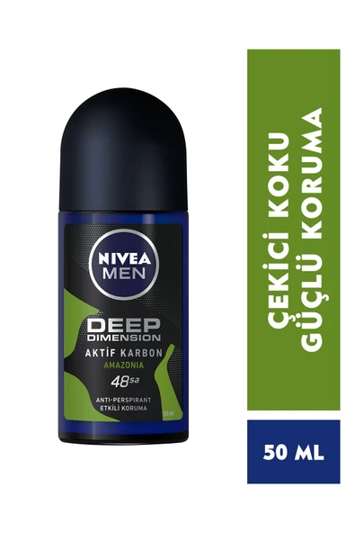 NİVEA ROLL-ON DEEP AMAZONİA FOR MEN 50 ML ürün görseli 1