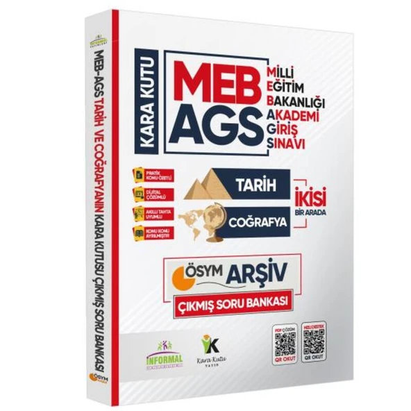 MEB-AGS Tarih ve Coğrafyanın Kara Kutusu En Kapsamlı ÖSYM Çıkmış Soru Bankası Konu Özetli Çözümlü ürün görseli 1