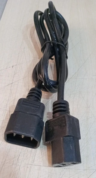 1 Metre Power Supply Bilgisayar Güç Kablosu UZATMA KABLOSU ürün görseli 1