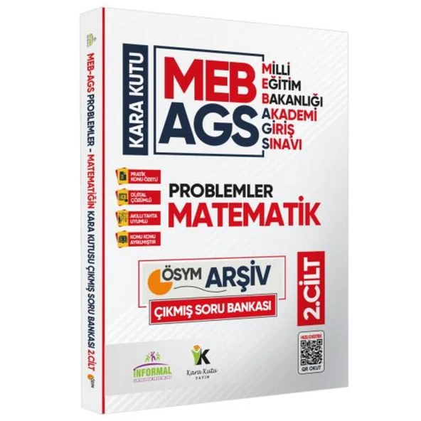 MEB AGS Matematik Kara Kutu 2.Cilt En Kapsamlı ÖSYM Çıkmış Soru Bankası Konu Özetli Dijital Çözümlü ürün görseli 1