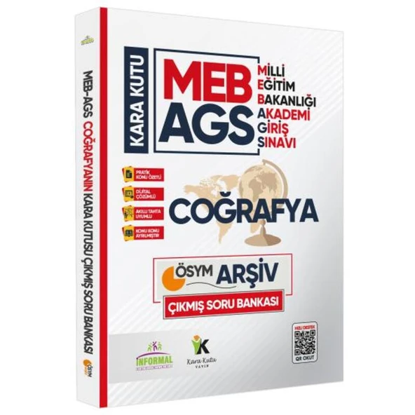 MEB-AGS Coğrafyanın Kara Kutusu En Kapsamlı Konu Özetli Dijital Çözümlü Soru Bankası ürün görseli 1