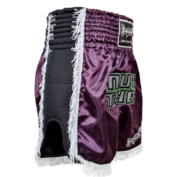 DragonDo MT3020 Apache Muaythai Şortu Mor Püsküllü Muay Thai Şortu - Resim 2