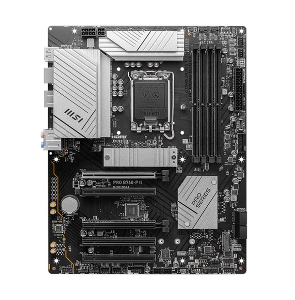 MSI Pro B760-P II D5 1700P Hdmi Dp Type-C - Resim 2