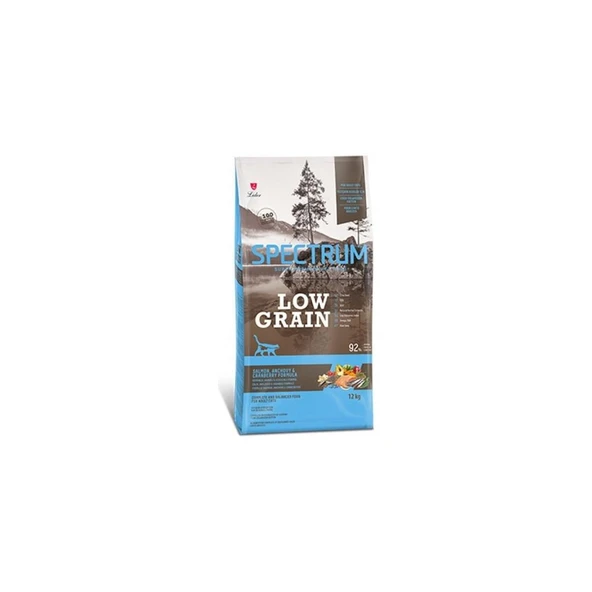 Spectrum Low Grain Somonlu Hamsili ve Kızılcıklı Düşük Tahıllı Yetişkin Kedi Maması 12 kg ürün görseli 1