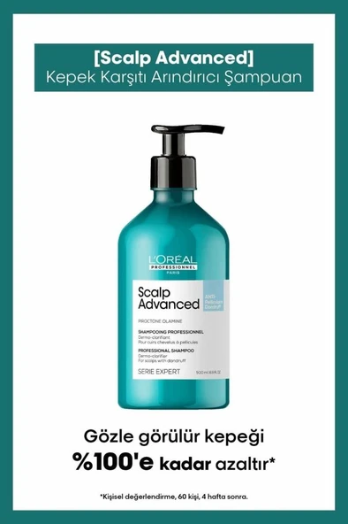 Loreal Professionnel Serie Expert Scalp Advanced Kepek Karşıtı Profesyonel Şampuan 500 ml ürün görseli 1