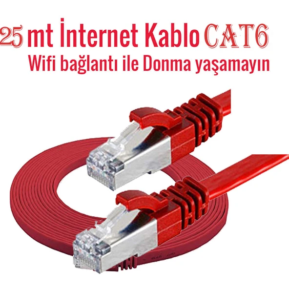 TO CDNW25 Cat6 Patch Kablo 25 Metre İnternet kablosu ürün görseli 1