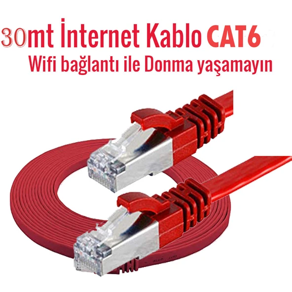 TO CDNW30 Cat6 Patch Kablo 30 Metre İnternet kablosu ürün görseli 1