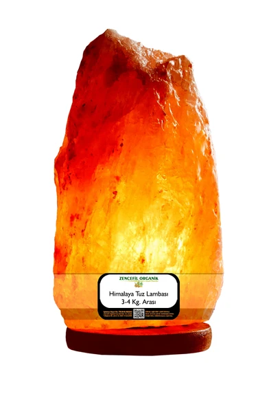 Himalaya Tuz Lambası 3-4 Kg. Doğal Kaya Tuzu Lambası Aç Kapa Düğmeli Tuz Lamba Himalayan Salt Lamp ürün görseli 1