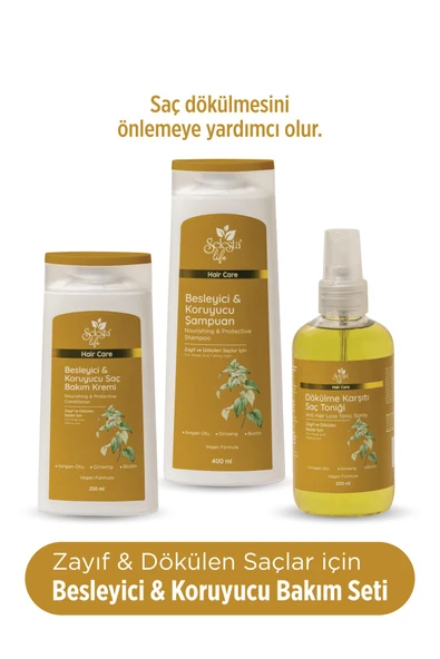 SELESTA LİFE Isırgan Otu ve Ginseng Özlü 3'lü Dökülme Karşıtı Saç Bakım Seti - Zayıf ve Dökülen Saçlar ürün görseli 1