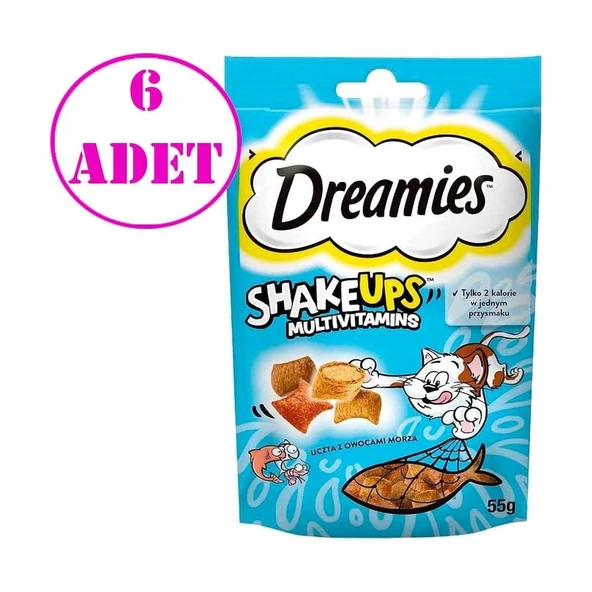 Kedi Ödülü Shake Ups Seafood 55 gr 6 Adet ürün görseli 1