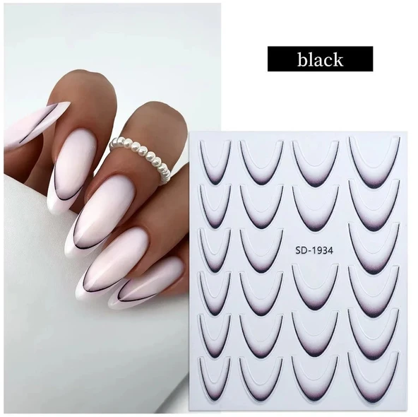 Fontenay 5D Tırnak Stickerları - 5D Nail Stickers SD-1934 ürün görseli 1