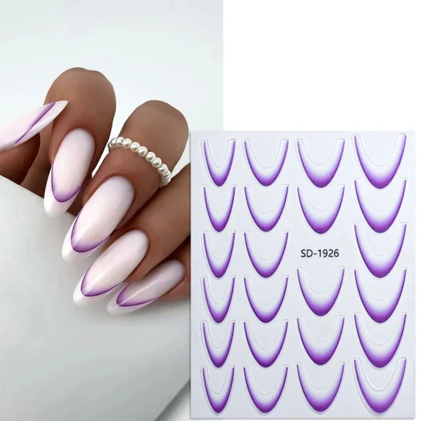 Fontenay 5D Tırnak Stickerları - 5D Nail Stickers SD-1926 ürün görseli 1