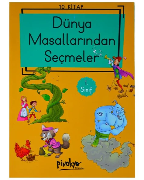 Dünya Masallarından Seçmeler 1.sınıf 10 Kitap Pinokyo Yayınları ürün görseli 1