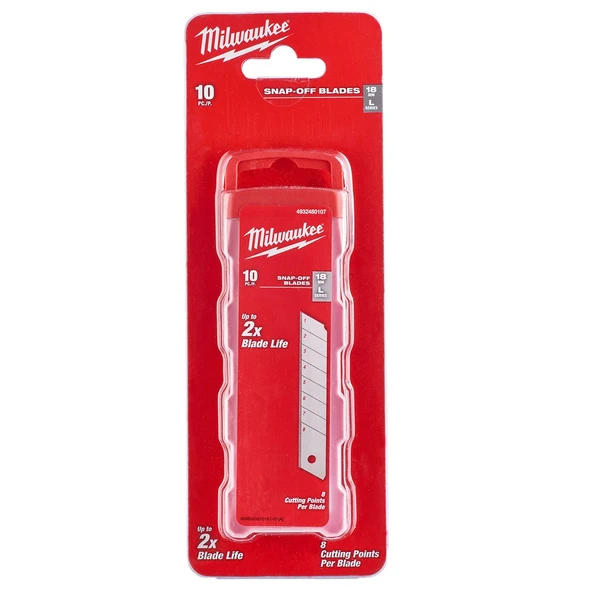 Milwaukee Ayarlı Maket Bıçağı Yedeği 10’lu 18 MM ürün görseli 1