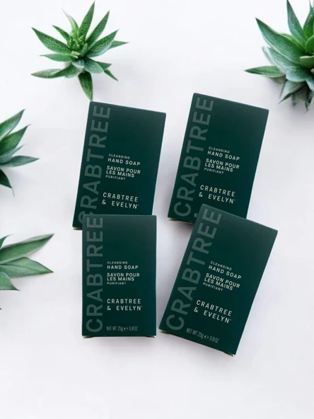 Crabtree & Evelyn Cleansing Savon Pour Les Mains Yüz Sabunu 4 x 25 Gr ürün görseli 1