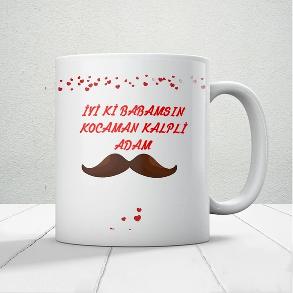İyi Ki Babamsın Baskılı Babalar Günü Kupa Bardak Kahve Kupa Bardak ürün görseli 1