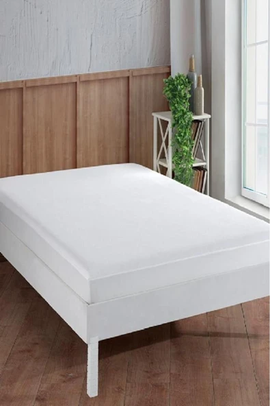 Bebesi Pamuk Fitted Yatak Koruyucu Alez  180x200+30 Cm Sıvı Geçirmez Lastikli Battal Boy Xl ürün görseli 1