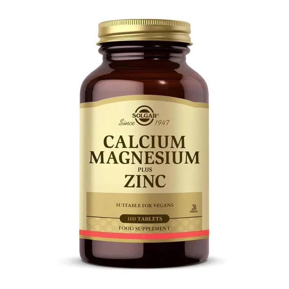 Solgar Calcium Magnesium Plus Zinc 100 Tablet ürün görseli 1