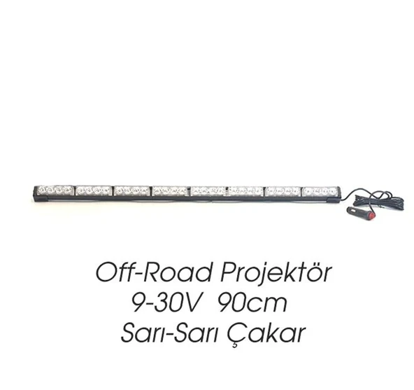 Off Road 9-30V 90cm Sarı-Sarı Çakar Foksiyon ürün görseli 1