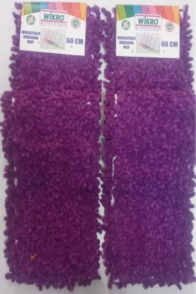 Wikro 3 Adet Wikro Mikrofiber Makarna Mop 60 cm ürün görseli 1