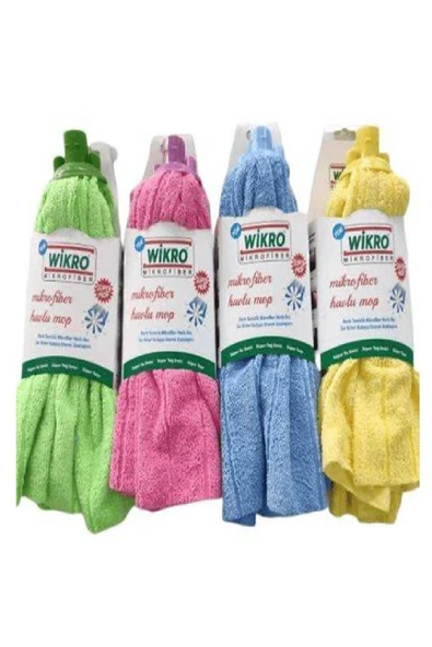 Wikro 2 Adet Mikrofiber Mop Paspas Yedek Ucu Vileda Tipi Mop ürün görseli 1