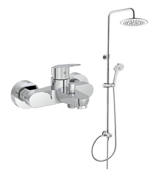 Artema Flow Round Banyo Bataryası + Artema 3c Duş Seti A45786 ürün görseli 1