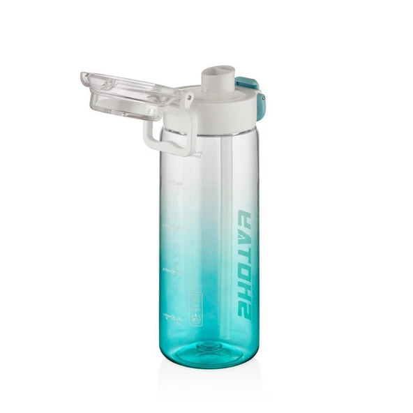 Shotay Soft Gradient Su Matarası PC Turkuaz 800Ml - Resim 2