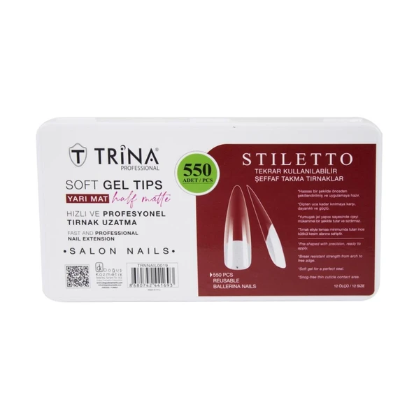 Trina 550li Soft Jel Tırnak Stiletto (Yarı Mat) ürün görseli 1
