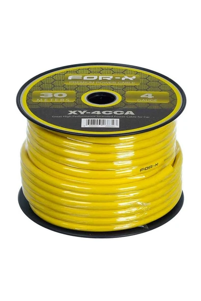 FOR-X XY-4CCA OTO ANFİ 4GA POWER KABLO 30 METRE ürün görseli 1